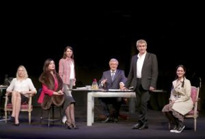 Une folie, Mise en scène Francis Huster, Avec Olivier Lejeune, Lola Dewaere, Manuel Gelin, Marianne Giraud, Alice Carel, Theatre Rive gauche (Paris), 1 juin 2016, © Fabienne Rappeneau